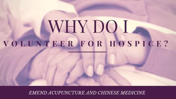 why i volunteer for hospice cover