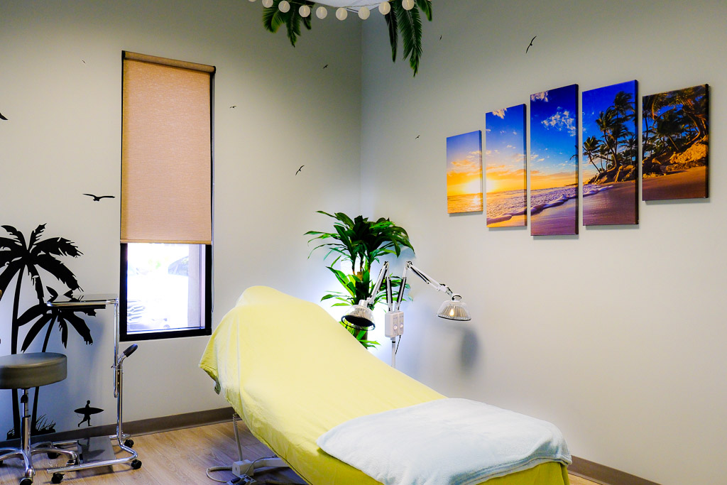 One of the patient rooms at Mend's office